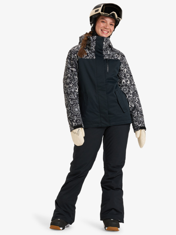 2 Roxy Jetty - Giacca da Snowboard da Donna Black ERJTJ03482 Roxy