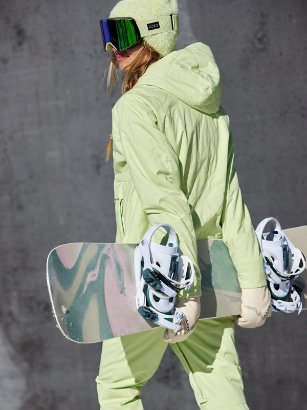 2 Radiant Lines Overhead - Giacca da Snowboard da Donna Green ERJTJ03487 Roxy