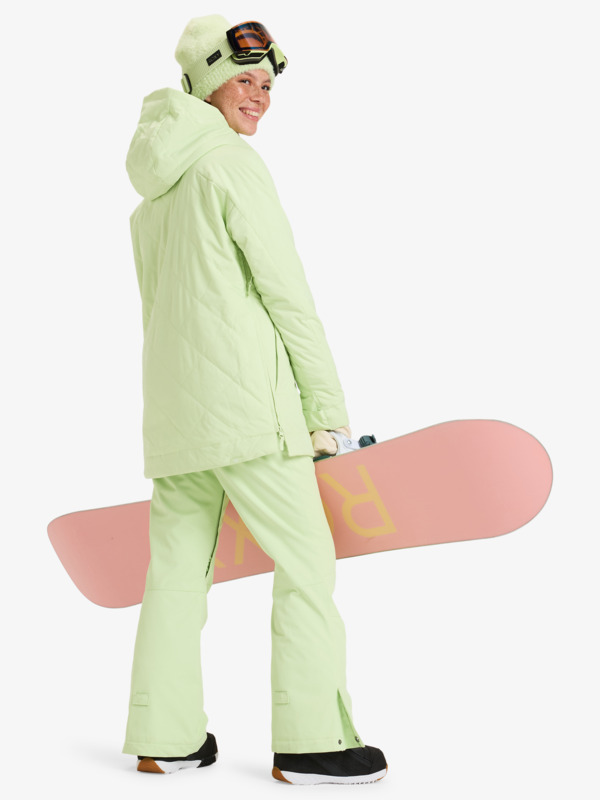 9 Radiant Lines Overhead - Giacca da Snowboard da Donna Green ERJTJ03487 Roxy