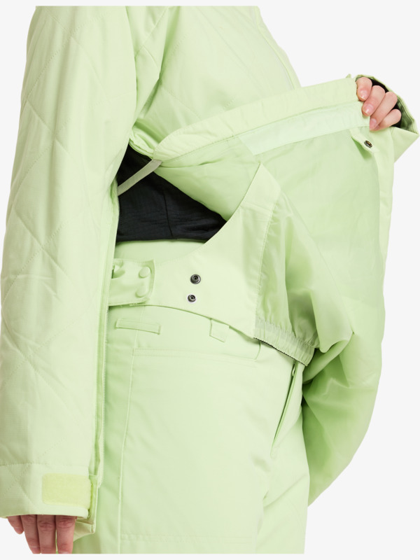 13 Radiant Lines Overhead - Veste de snow pour Femme Vert ERJTJ03487 Roxy