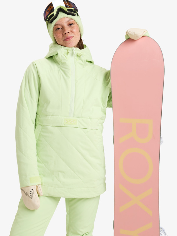 Womens green snowboard jacket sale