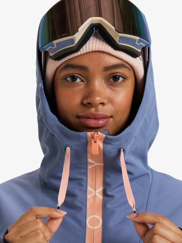 10 Shelter - Giacca da Snowboard da Donna Blue ERJTJ03488 Roxy