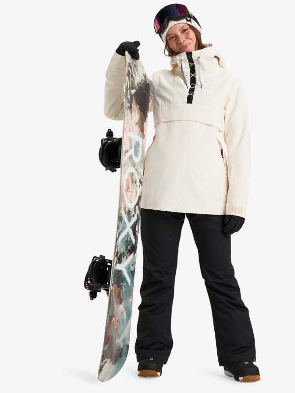 2 Shelter - Giacca da Snowboard da Donna Beige ERJTJ03488 Roxy