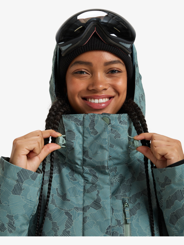 5 Roxy Jetty - Snowboardjack voor Dames Green ERJTJ03492 Roxy