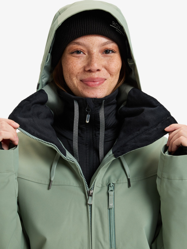 5 Presence - Giacca da Snowboard da Donna Green ERJTJ03493 Roxy