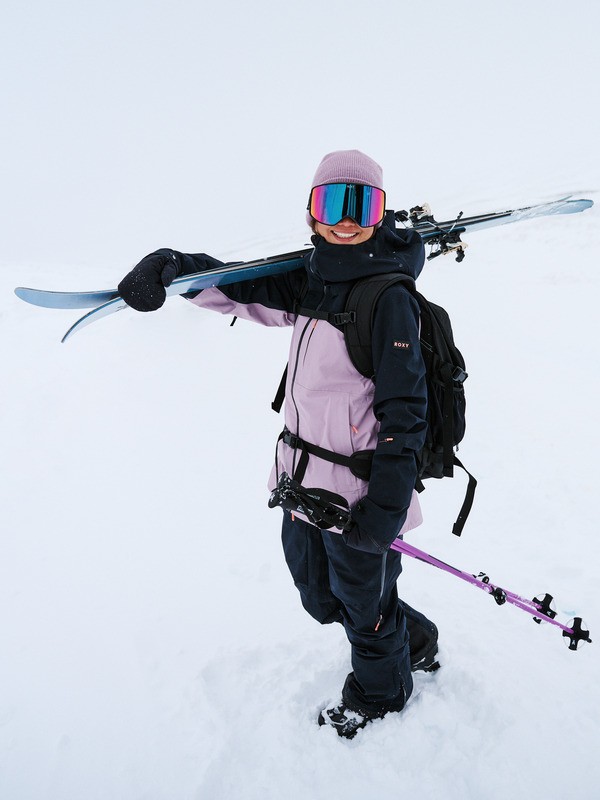 2 GORE-TEX® Lunalite 3L - Technisch Snowjack voor Dames Purple ERJTJ03505 Roxy