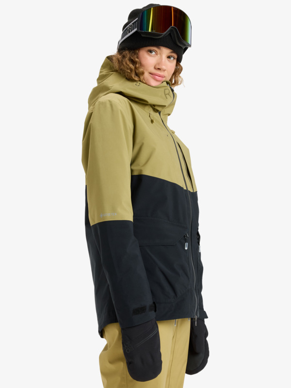 1 GORE-TEX® Stretch Purelines - Technical Snow Jacket for Women Beige ERJTJ03506 Roxy