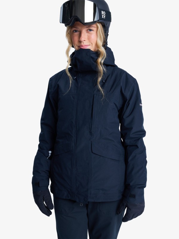 0 GORE-TEX® Stormday - Funktionelle Snow-Jacke mit Kapuze für Frauen Schwarz ERJTJ03507 Roxy