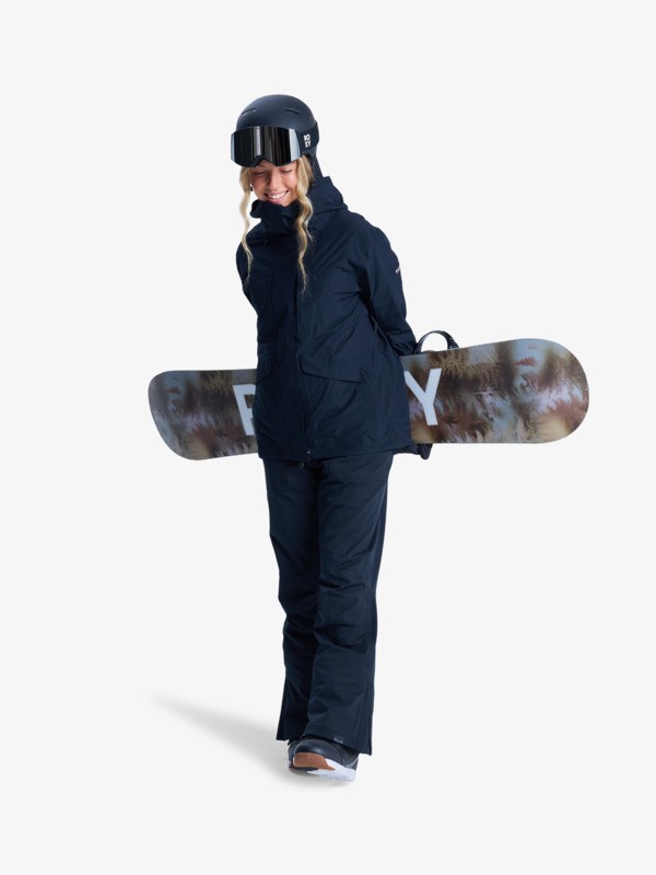 2 GORE-TEX® Stormday - Funktionelle Snow-Jacke mit Kapuze für Frauen Schwarz ERJTJ03507 Roxy