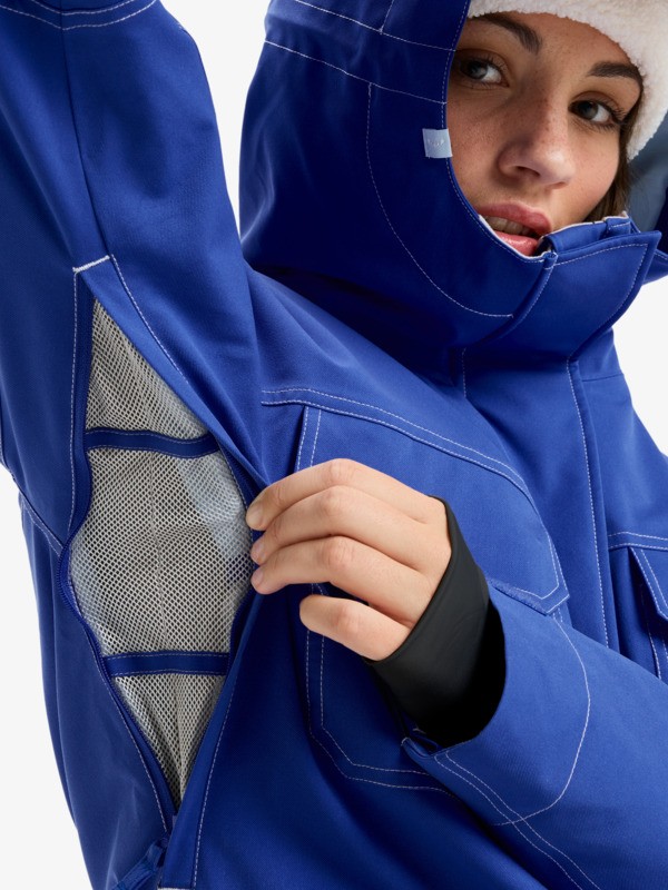 8 Chloe Kim - Chaqueta técnica snow para mujer Violeta ERJTJ03511 Roxy