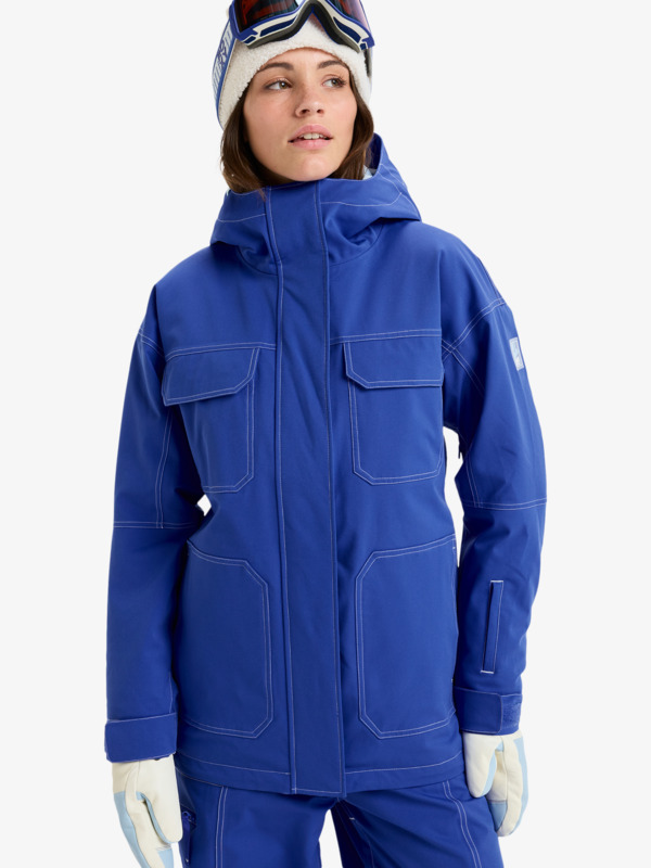 0 Chloe Kim - Chaqueta técnica snow para mujer Violeta ERJTJ03511 Roxy