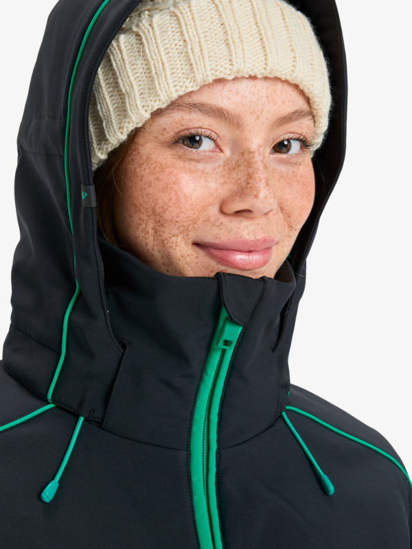 5 Peak Chic 15K - Technische Snow-Jacke mit Kapuze für Frauen Schwarz ERJTJ03512 Roxy