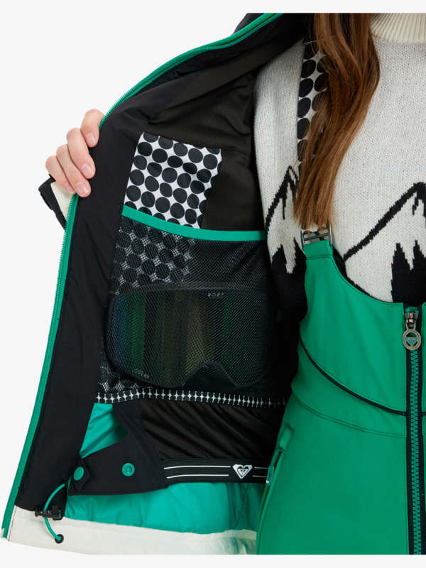 10 Peak Chic 15K - Technische Snow-Jacke mit Kapuze für Frauen Schwarz ERJTJ03512 Roxy