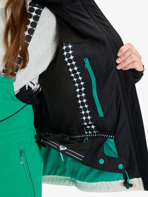 11 Peak Chic 15K - Technische Snow-Jacke mit Kapuze für Frauen Schwarz ERJTJ03512 Roxy