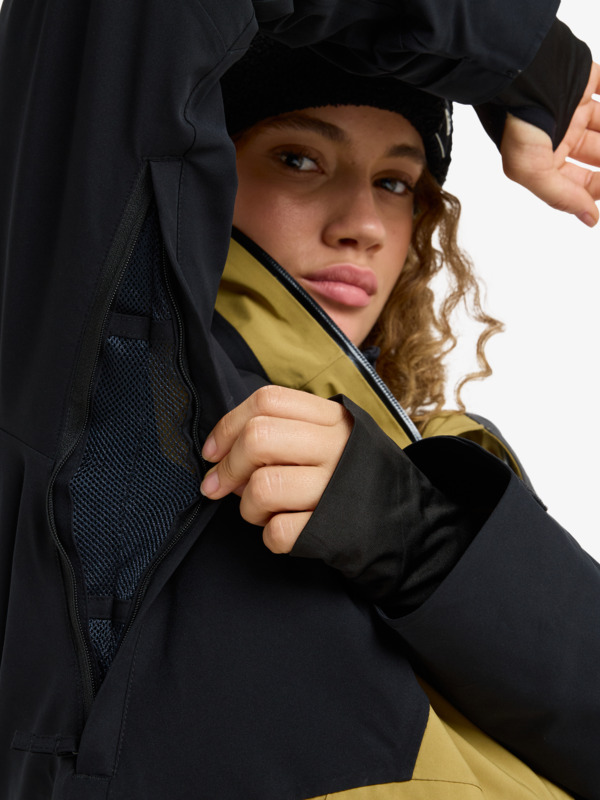 12 Wild Twist - Technical Snow Jacket for Women Black ERJTJ03513 Roxy