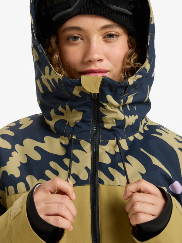 9 Stated - Technical Snow Jacket for Women Beige ERJTJ03515 Roxy