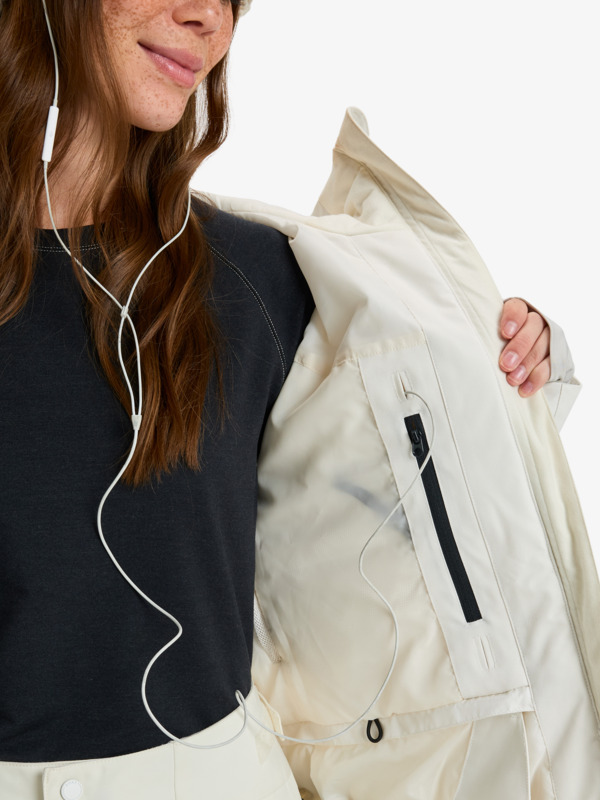 12 Stated - Technical Snow Jacket for Women White ERJTJ03515 Roxy