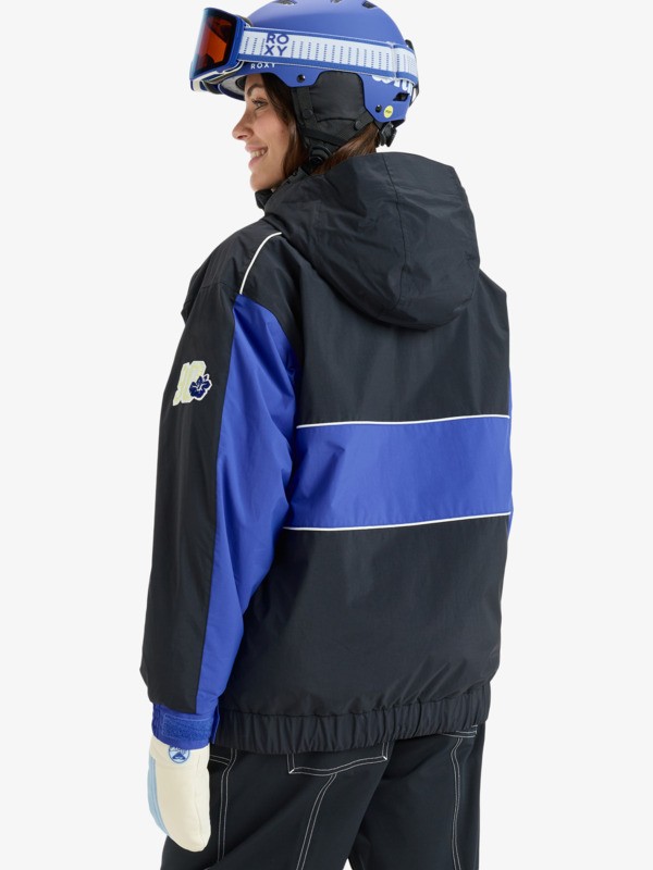 3 Chloe Kim 10K - Funktionelle Snow-Jacke mit Kapuze für Frauen Schwarz ERJTJ03516 Roxy