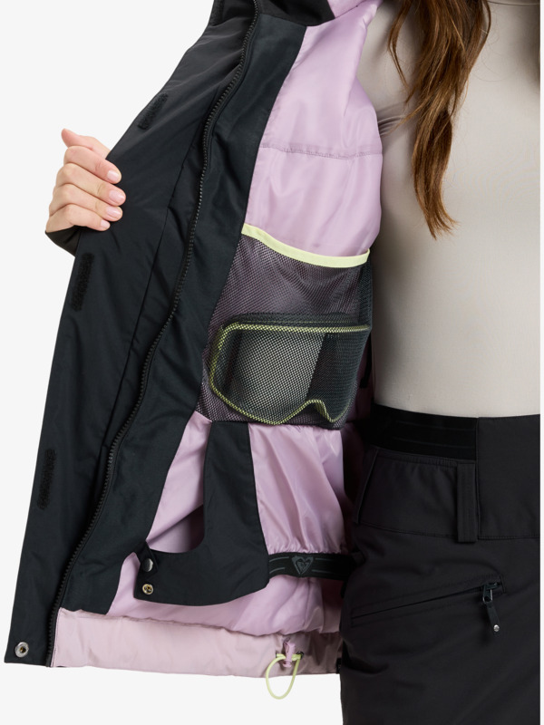 11 Respective - Technical Snow Jacket for Women Purple ERJTJ03518 Roxy