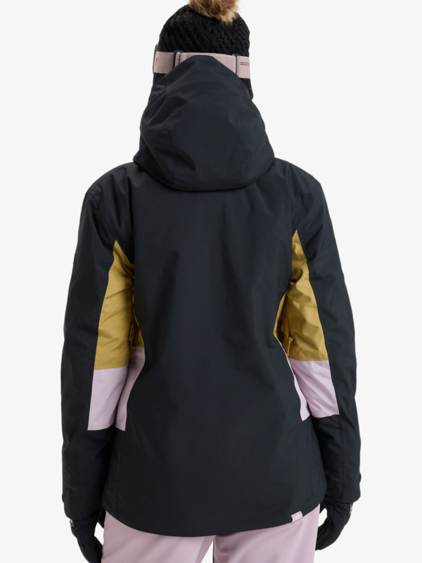 3 Stormdash 20K - Funktionelle Snow-Jacke mit Kapuze für Frauen Beige ERJTJ03520 Roxy