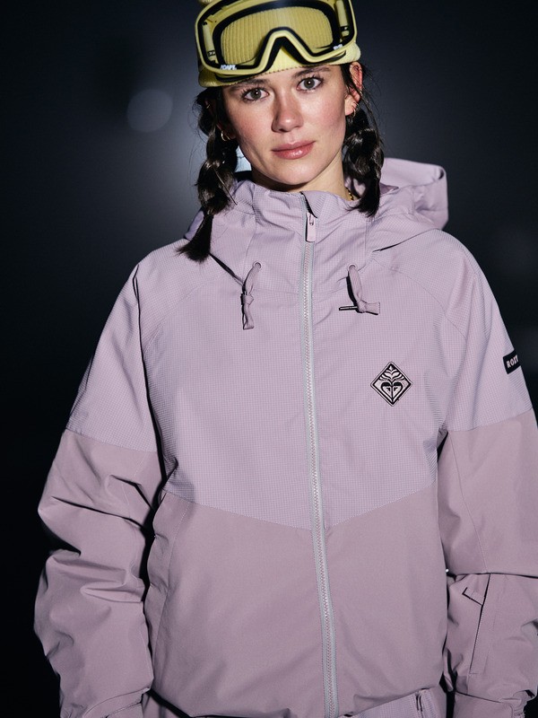 0 Cross Contour 10K - Technisch Snowjack voor Dames Purple ERJTJ03523 Roxy