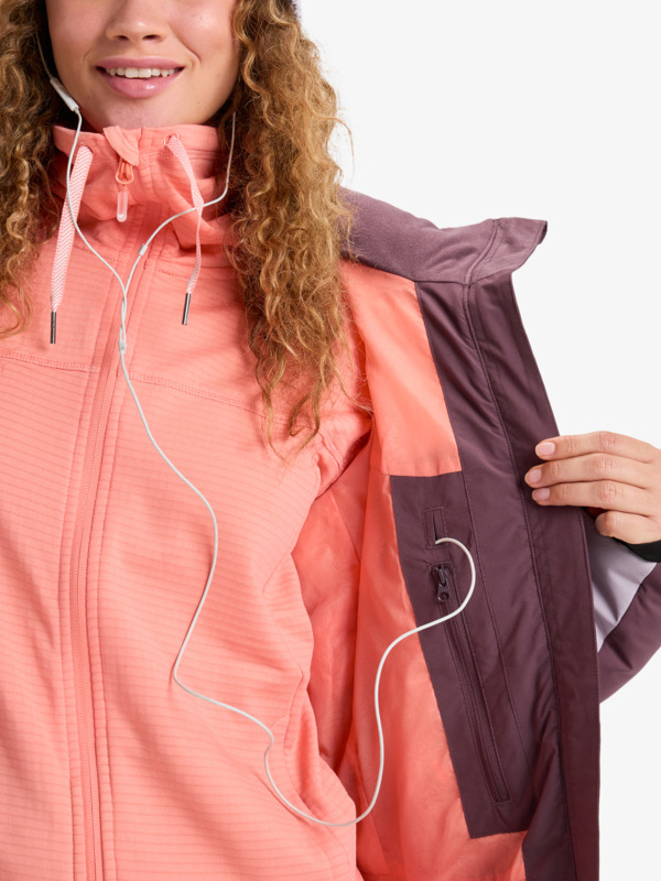 14 Snowdrift 15K - Veste de snow technique pour Femme Rouge ERJTJ03525 Roxy