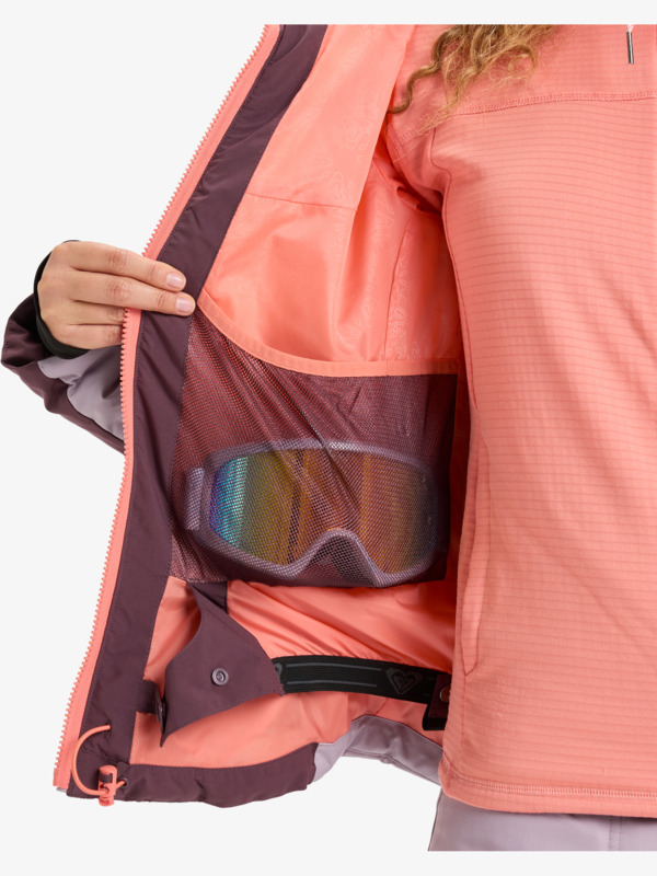 12 Snowdrift 15K - Veste de snow technique pour Femme Rouge ERJTJ03525 Roxy