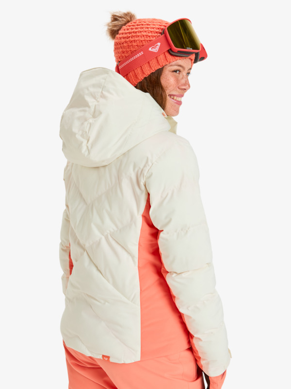 3 Snowdrift 15K - Funktionelle Snow-Jacke mit Kapuze für Frauen Weiss ERJTJ03525 Roxy