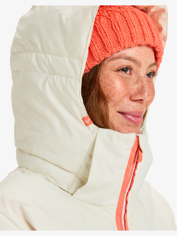 10 Snowdrift 15K - Funktionelle Snow-Jacke mit Kapuze für Frauen Weiss ERJTJ03525 Roxy