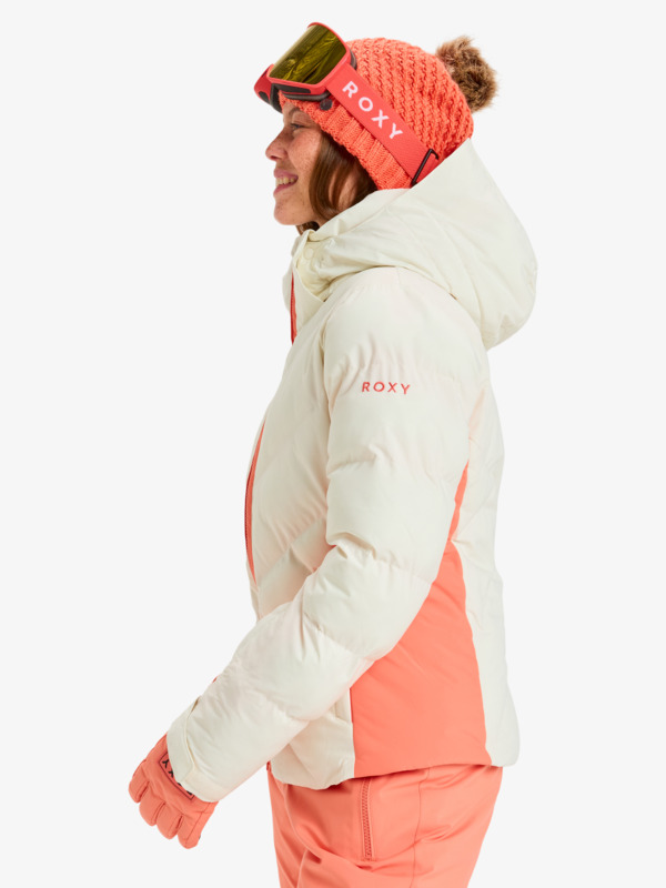 1 Snowdrift 15K - Funktionelle Snow-Jacke mit Kapuze für Frauen Weiss ERJTJ03525 Roxy