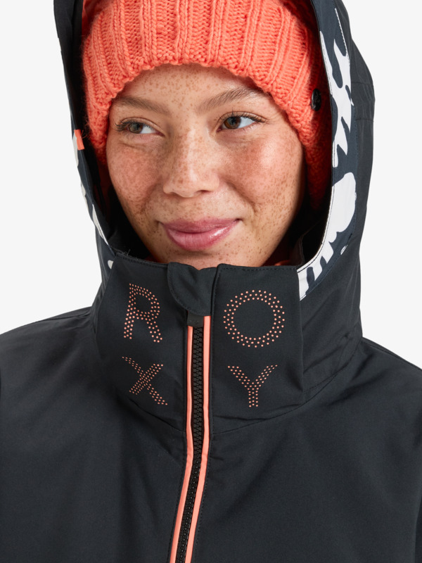 8 Free Jet 10K- Technisch Snowjack voor Dames Black ERJTJ03527 Roxy