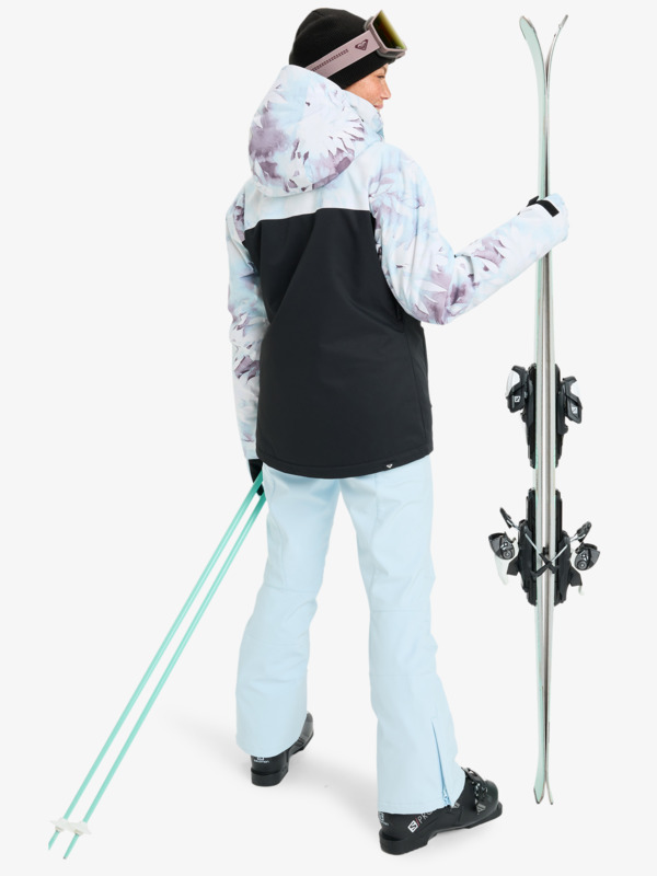 4 Roxy Jetty Block - Chaqueta técnica snow para mujer Azul ERJTJ03528 Roxy
