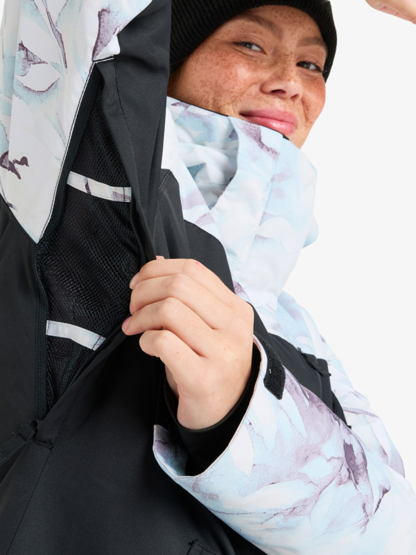 7 Roxy Jetty Block - Chaqueta técnica snow para mujer Azul ERJTJ03528 Roxy