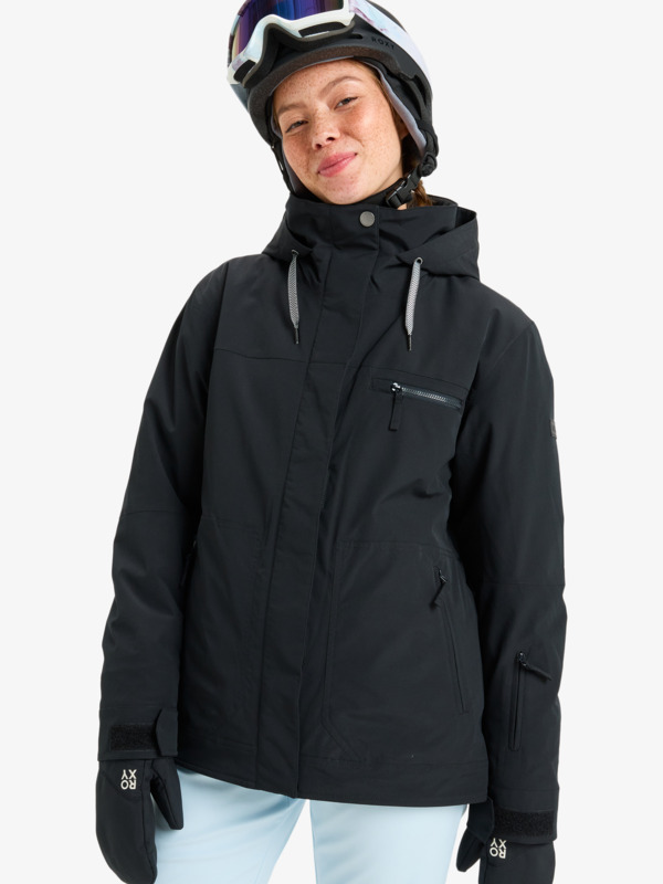 0 Brylee 10K - Funktionelle Snow-Jacke mit Kapuze für Frauen Schwarz ERJTJ03530 Roxy