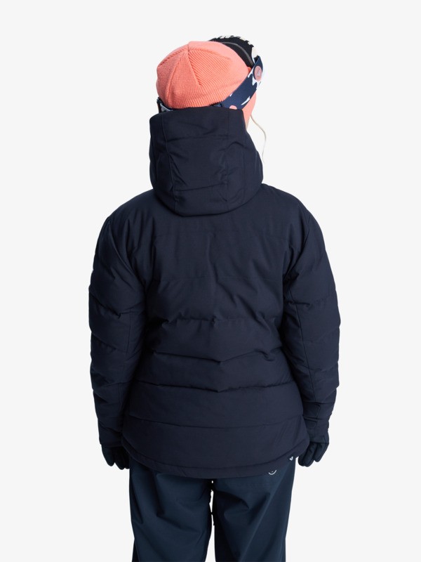 3 Snowyhill Puffy 10K - Funktionelle Snow-Jacke mit Kapuze für Frauen Schwarz ERJTJ03535 Roxy