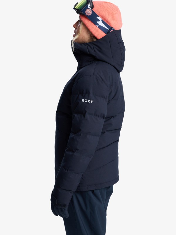 1 Snowyhill Puffy 10K - Funktionelle Snow-Jacke mit Kapuze für Frauen Schwarz ERJTJ03535 Roxy