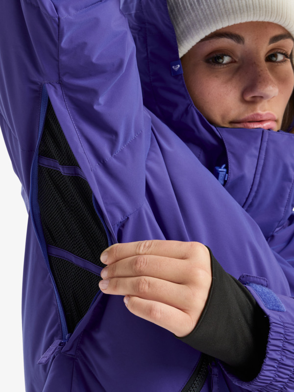 8 Snow Shimmer 10K - Funktionelle Snow-Jacke mit Kapuze für Frauen Violett ERJTJ03544 Roxy
