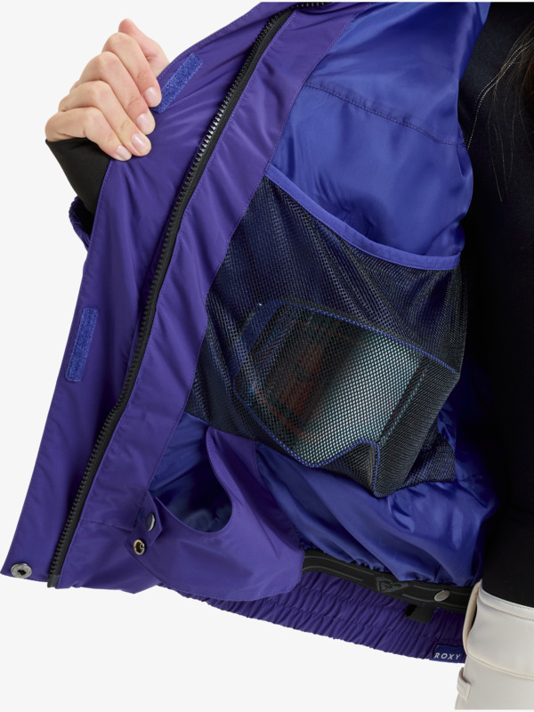 12 Snow Shimmer 10K - Funktionelle Snow-Jacke mit Kapuze für Frauen Violett ERJTJ03544 Roxy