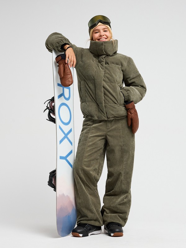 4 Snow Winter Rebel Cord 10K Vihre&auml; ERJTJ03572 Roxy