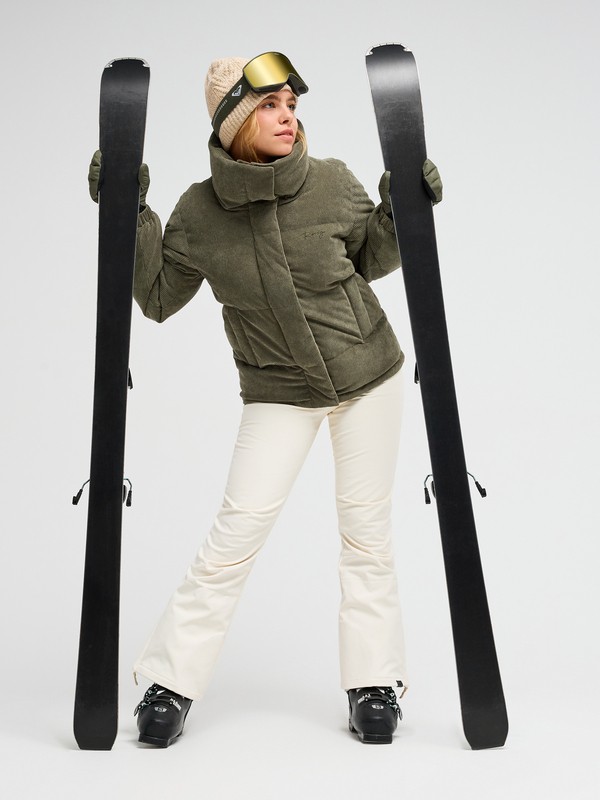 3 Snow Winter Rebel Cord 10K Vihre&auml; ERJTJ03572 Roxy