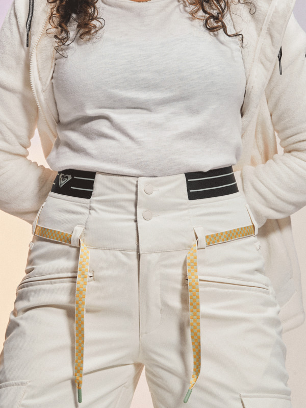 11 Passive Lines - Pantalon de snow technique pour Femme Blanc ERJTP03228 Roxy