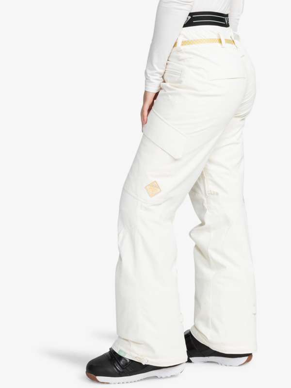 1 Passive Lines - Technical Snow Pants for Women White ERJTP03228 Roxy