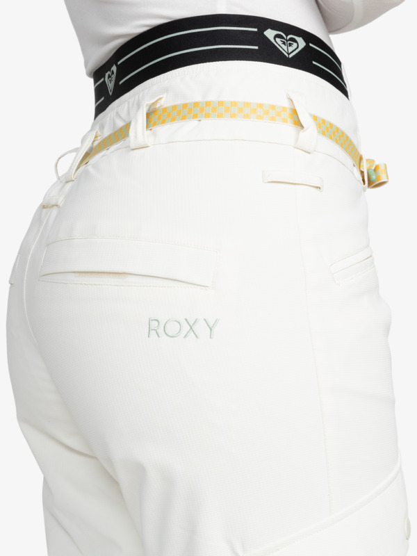 5 Passive Lines - Technical Snow Pants for Women White ERJTP03228 Roxy