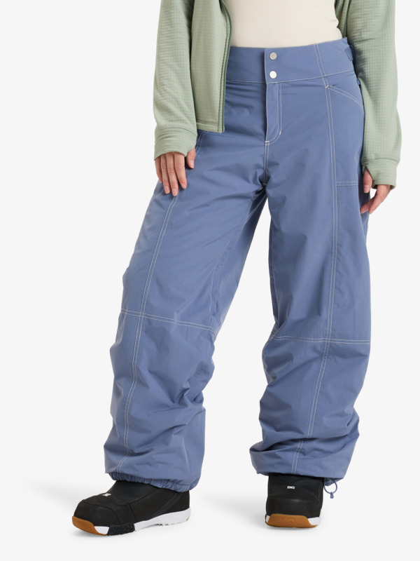 2 Chloe Kim  - Pantaloni da snowboard da Donna Blue ERJTP03262 Roxy