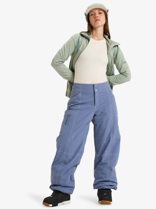 4 Chloe Kim  - Pantaloni da snowboard da Donna Blue ERJTP03262 Roxy