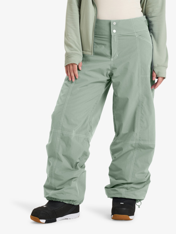 3 Chloe Kim  - Pantalón de snow para Mujer Verde ERJTP03262 Roxy