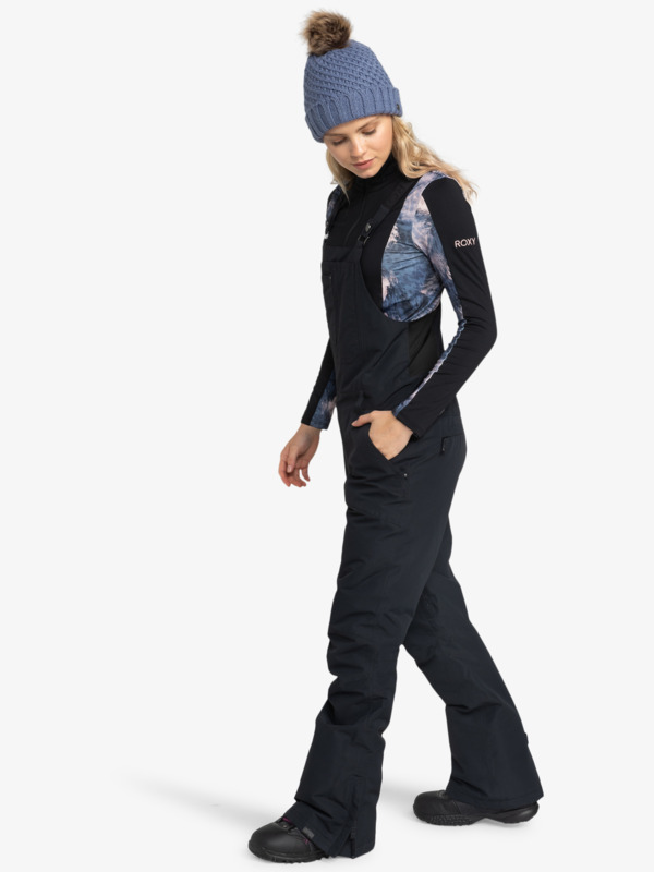 7 Rideout - Bib Snow Pant for Women Black ERJTP03267 Roxy