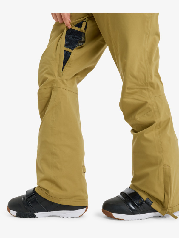 5 Rideout - Technical Snow Bib for Women Beige ERJTP03290 Roxy