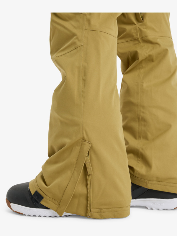 6 Rideout - Technical Snow Bib for Women Beige ERJTP03290 Roxy