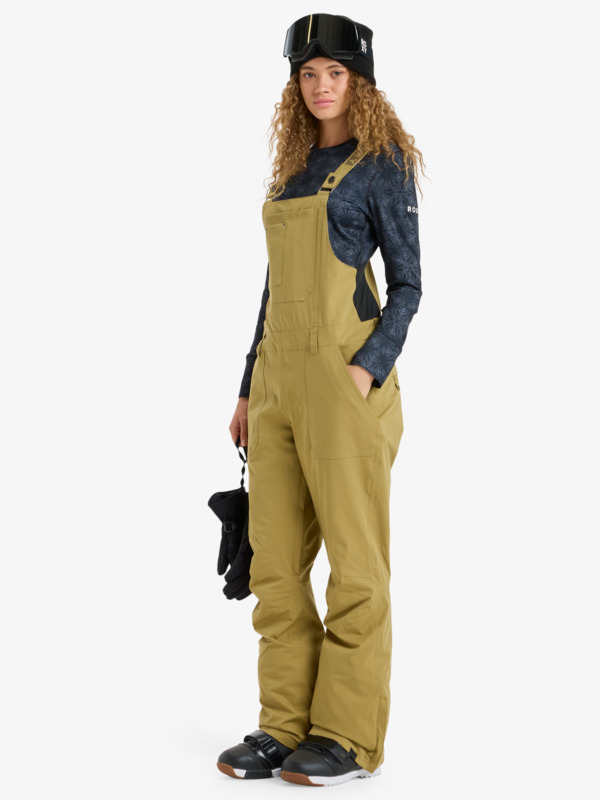 1 Rideout - Technical Snow Bib for Women Beige ERJTP03290 Roxy